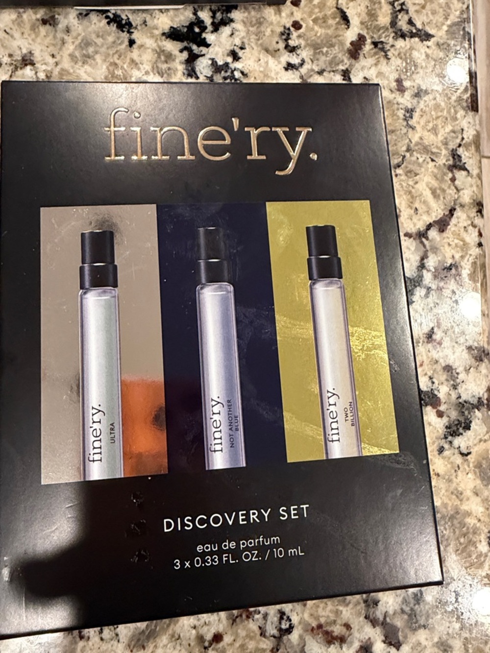 Fine'ry Discovery Set - Men's Eau de Parfum (3 x 10 mL) - Black/Silver